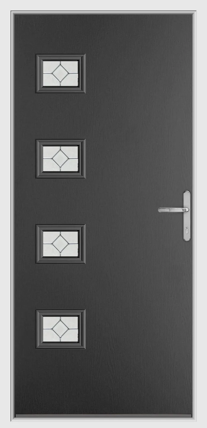 Endurance Aneto composite door in Anthracite Grey