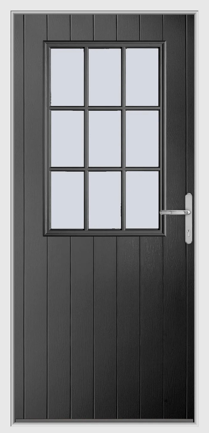 Endurance Sanford Georgian composite door in Anthracite Grey
