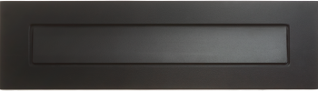 Architectural Letterplate in Forged Black — Endurance composite door hardware fitted in Cornwall