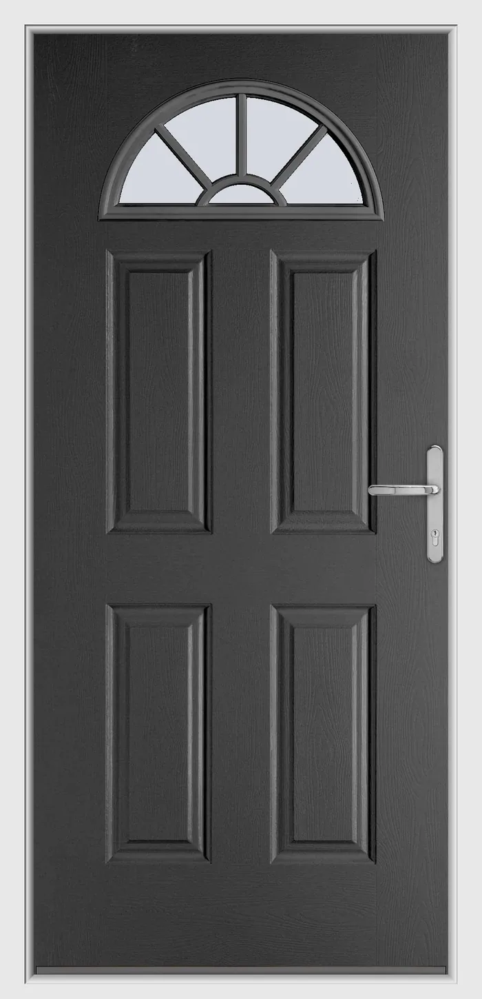 Endurance Eiger Georgian composite door in Anthracite Grey