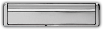 Standard Letterplate in Chrome — Endurance composite door hardware fitted in Cornwall