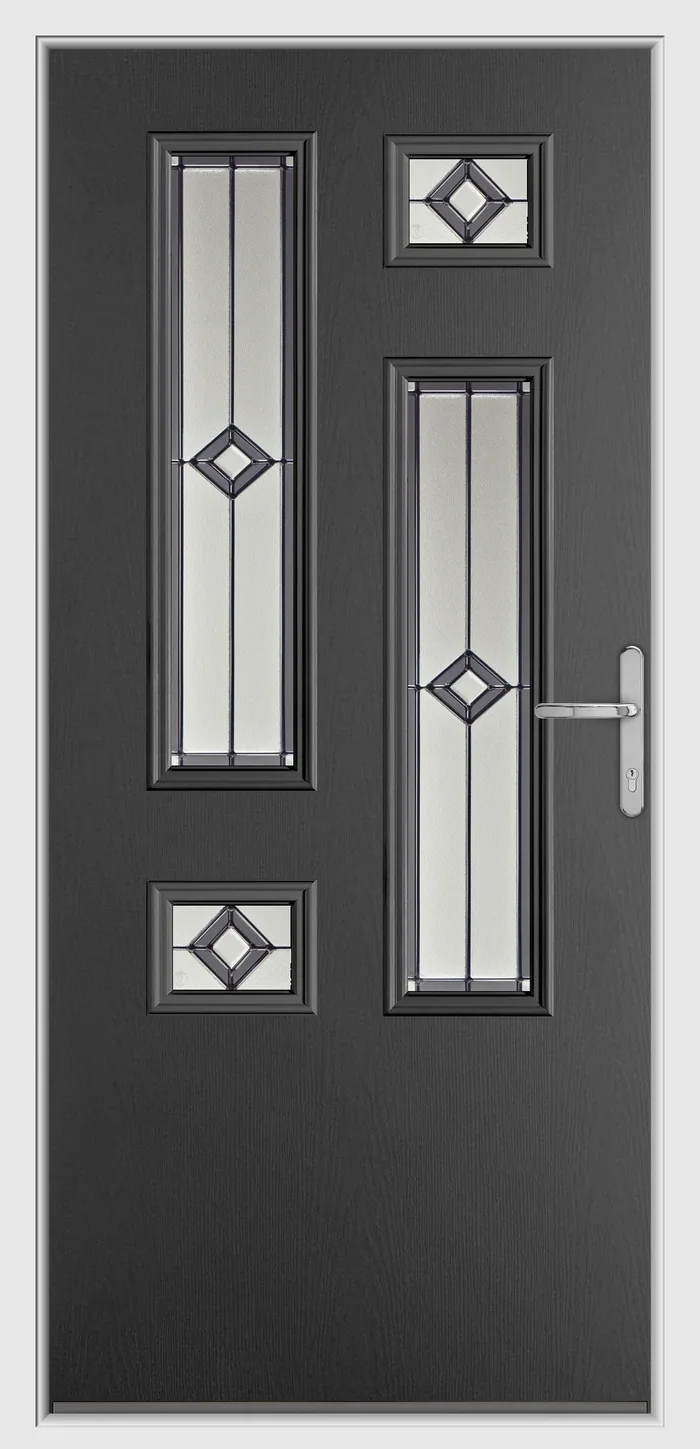 Endurance Diran composite door in Anthracite Grey